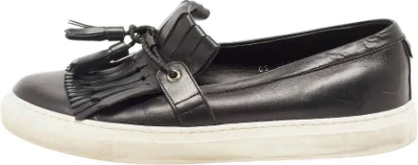 Dolce & Gabbana Pre-owned Leather flats Zwart Dames