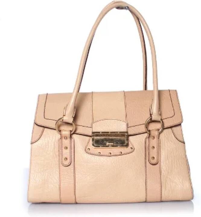 Dolce & Gabbana Pre-owned Leather handbags Beige Dames