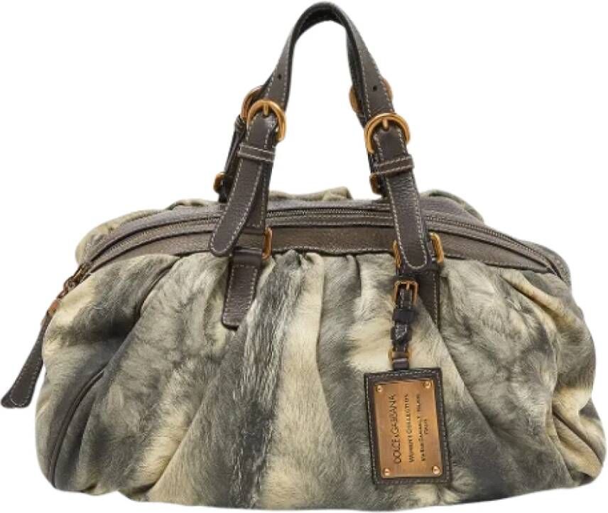 Dolce & Gabbana Pre-owned Leather handbags Grijs Dames