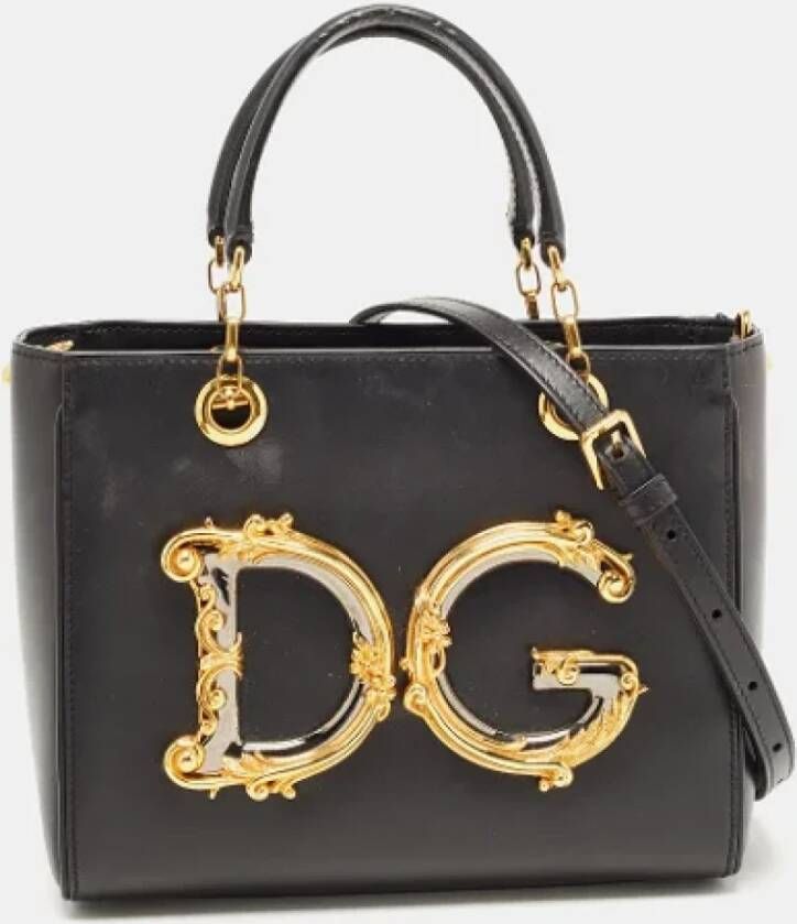 Dolce & Gabbana Pre-owned Leather handbags Zwart Dames