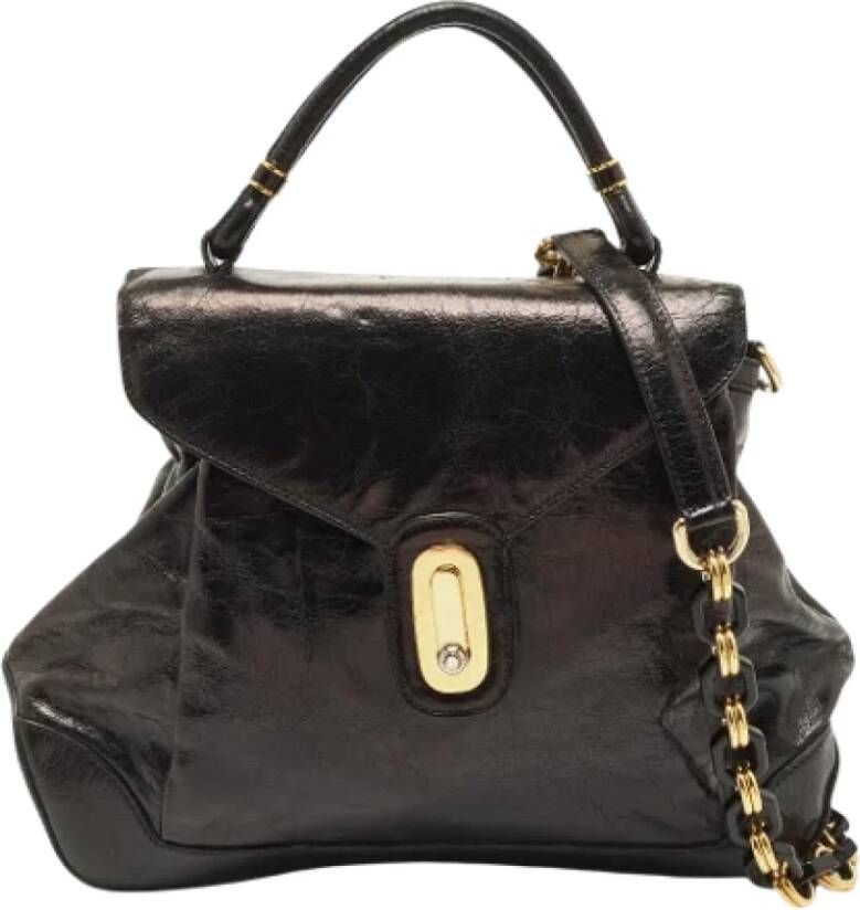 Dolce & Gabbana Pre-owned Leather handbags Zwart Dames