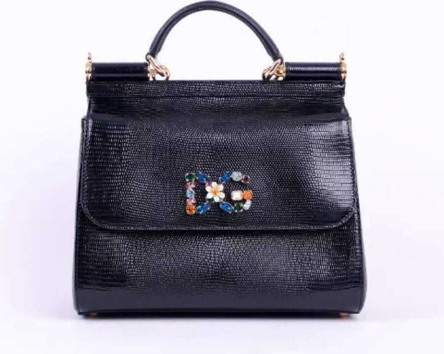 Dolce & Gabbana Pre-owned Leather handbags Zwart Dames