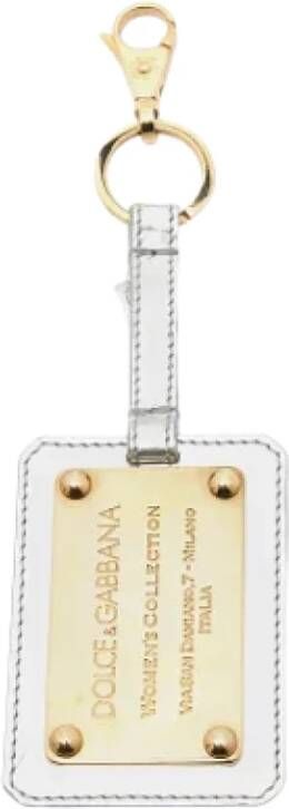 Dolce & Gabbana Pre-owned Leather key-holders Grijs Dames