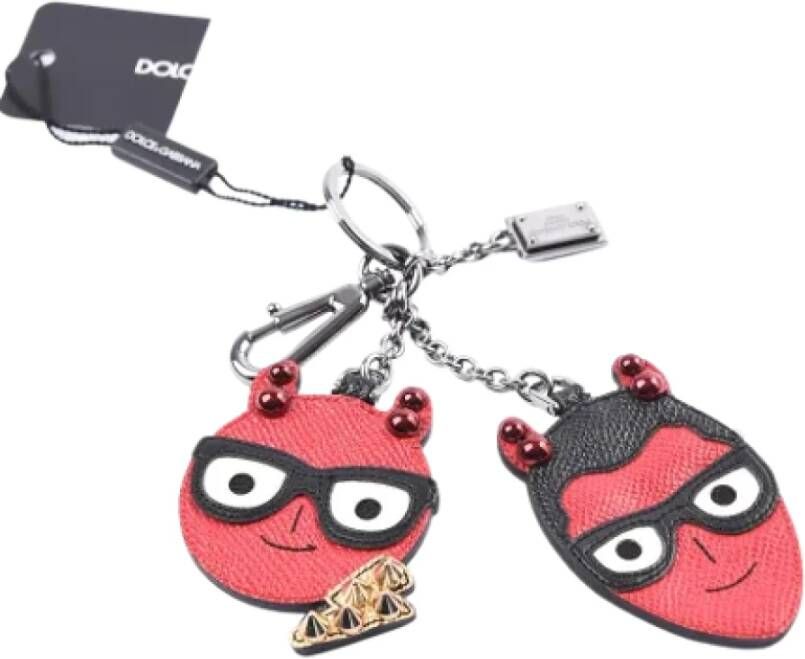 Dolce & Gabbana Pre-owned Leather key-holders Rood Unisex