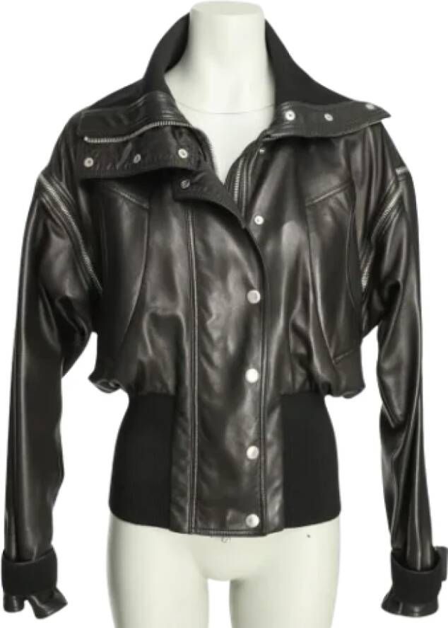 Dolce & Gabbana Pre-owned Leather outerwear Black Dames