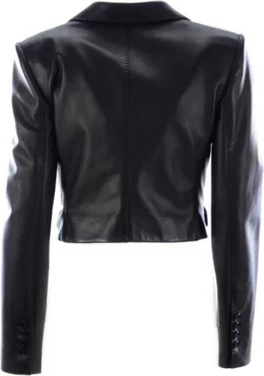 Dolce & Gabbana Pre-owned Leather outerwear Zwart Dames