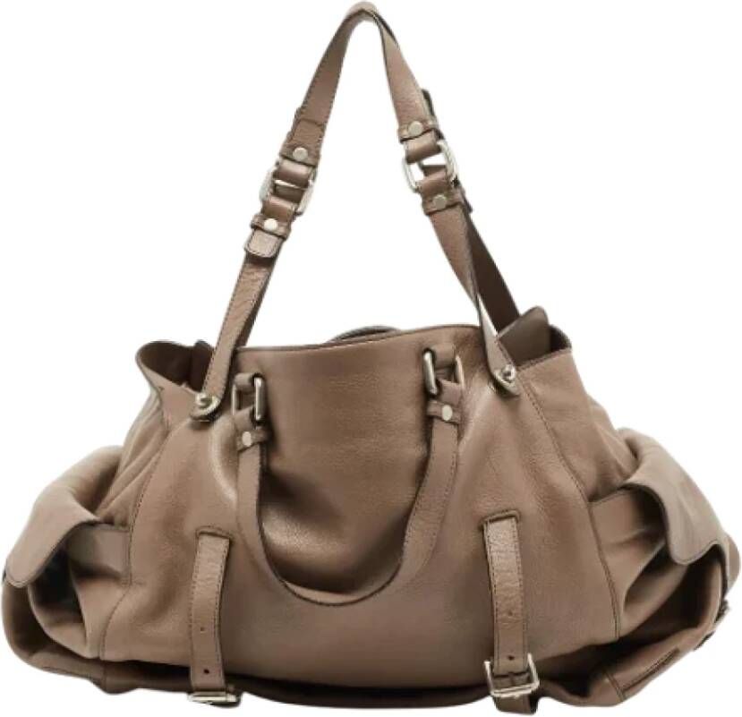 Dolce & Gabbana Pre-owned Leather shoulder-bags Bruin Dames