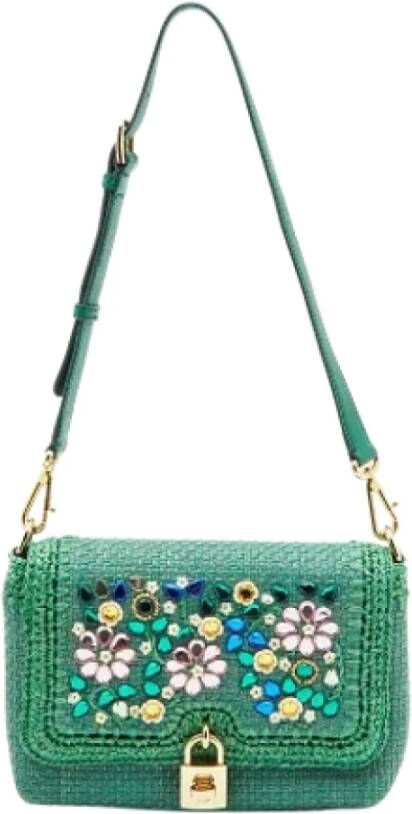 Dolce & Gabbana Pre-owned Leather shoulder-bags Groen Dames