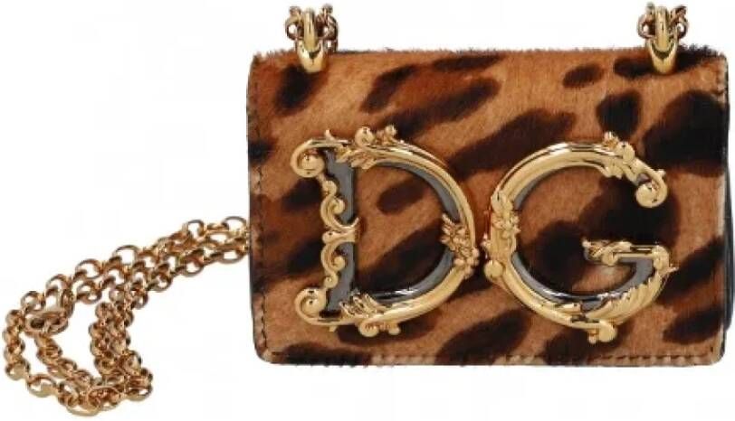 Dolce & Gabbana Pre-owned Leather shoulder-bags Meerkleurig Dames
