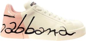 Dolce & Gabbana Pre-owned Leather sneakers Wit Dames