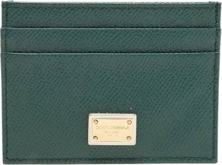 Dolce & Gabbana Pre-owned Leather wallets Groen Dames