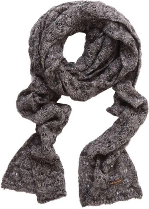 Dolce & Gabbana Pre-owned open knitted scarf with lurex Grijs Dames