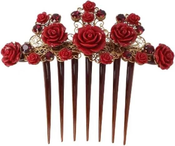 Dolce & Gabbana Pre-owned Plastic hair-accessories Rood Dames