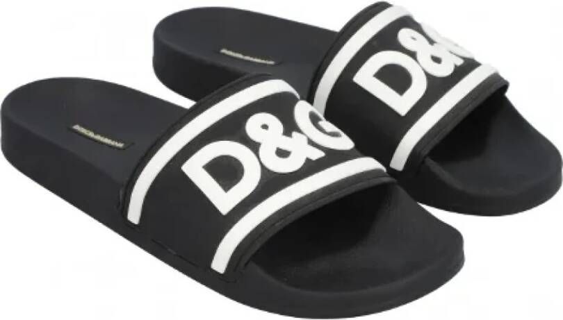 Dolce & Gabbana Pre-owned Plastic sandals Zwart Dames