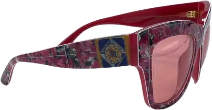 Dolce & Gabbana Pre-owned Plastic sunglasses Rood Dames