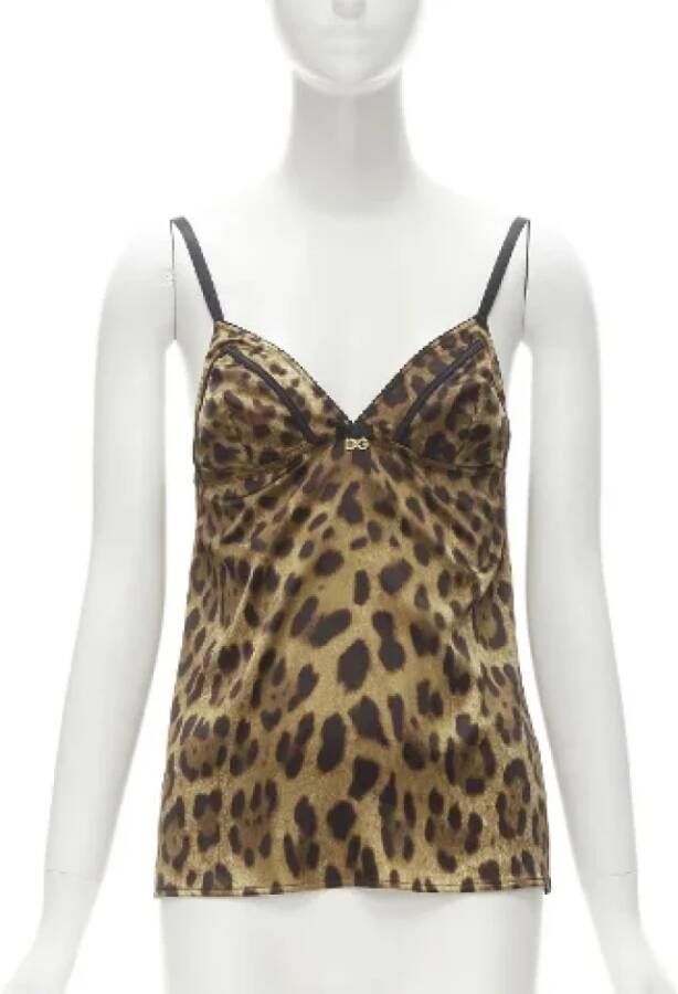 Dolce & Gabbana Pre-owned Polyester tops Bruin Dames
