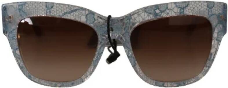 Dolce & Gabbana Pre-owned Acetate sunglasses Blauw Dames