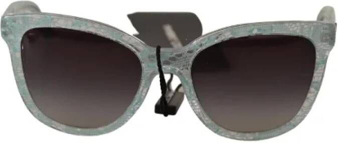 Dolce & Gabbana Pre-owned Acetate sunglasses Blauw Dames