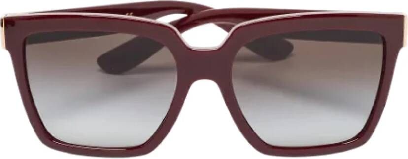 Dolce & Gabbana Pre-owned Acetate sunglasses Rood Dames