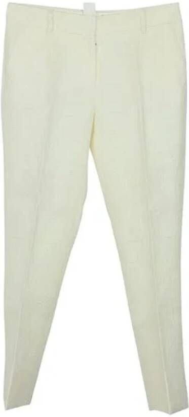 Dolce & Gabbana Pre-owned Cotton bottoms White Dames