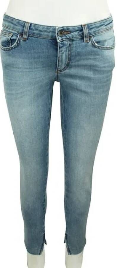 Dolce & Gabbana Pre-owned Cotton jeans Blauw Dames