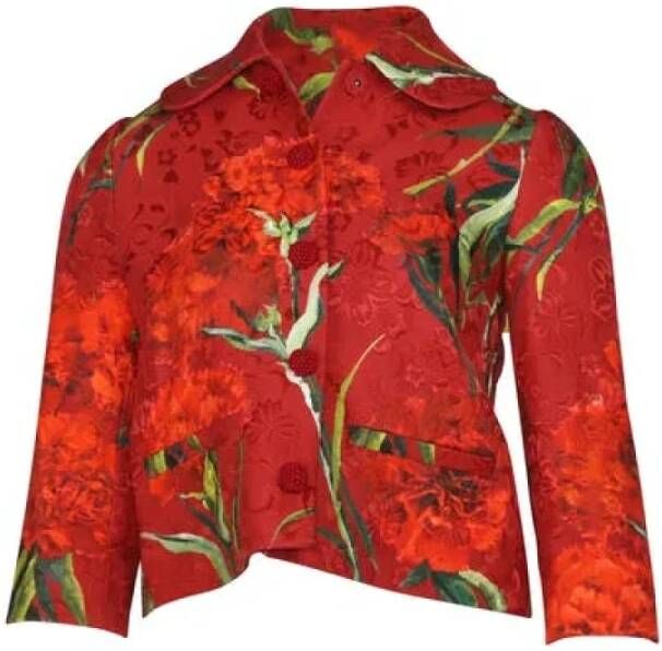 Dolce & Gabbana Pre-owned Cotton outerwear Rood Dames