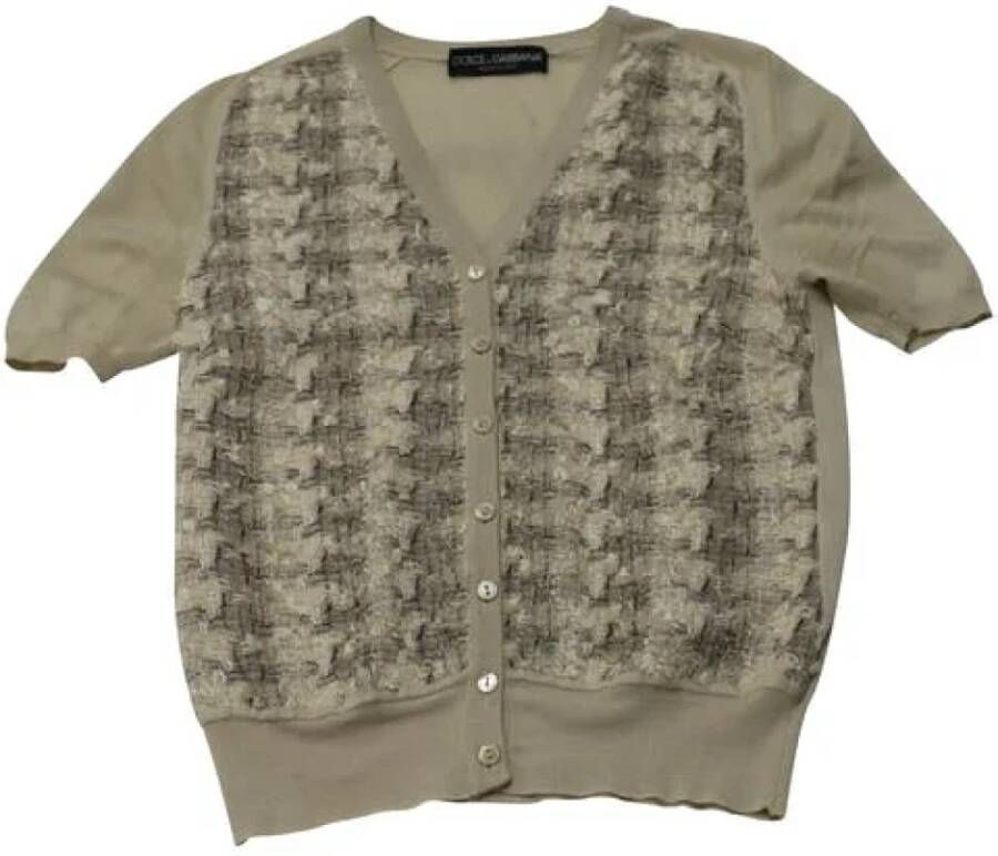 Dolce & Gabbana Pre-owned Cotton tops Beige Dames