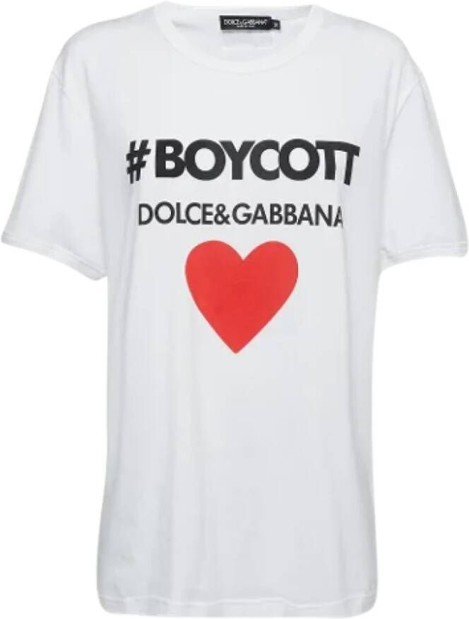 Dolce & Gabbana Pre-owned Pre-owned Cotton tops Wit Dames