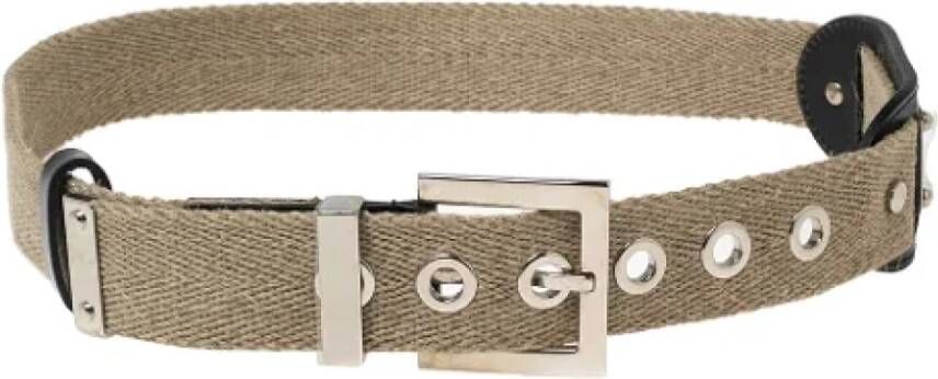 Dolce & Gabbana Pre-owned Fabric belts Beige Dames