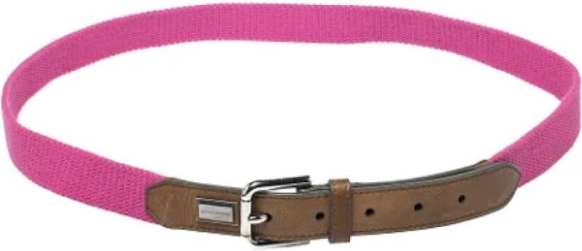 Dolce & Gabbana Pre-owned Fabric belts Roze Dames