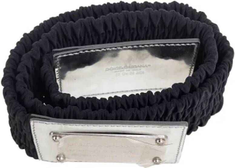 Dolce & Gabbana Pre-owned Fabric belts Zwart Heren