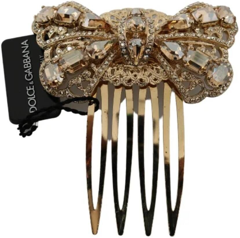 Dolce & Gabbana Pre-owned Fabric hair-accessories Geel Dames