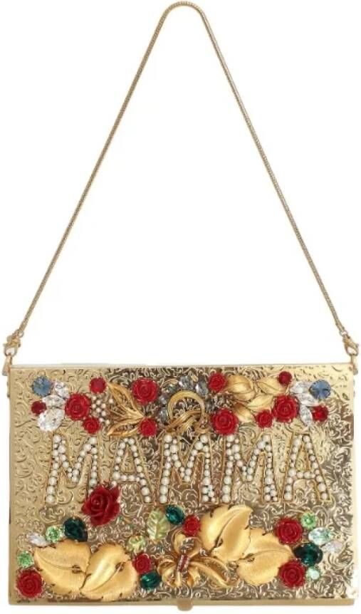 Dolce & Gabbana Pre-owned Fabric handbags Geel Dames