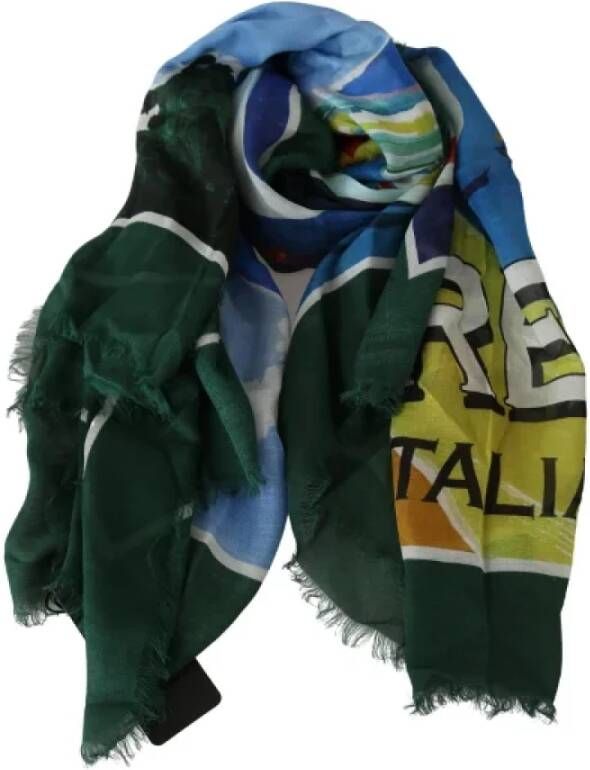 Dolce & Gabbana Pre-owned Fabric scarves Blauw Dames