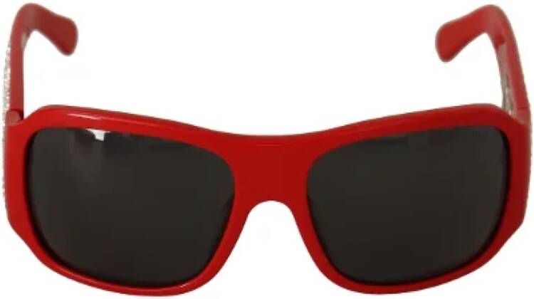Dolce & Gabbana Pre-owned Fabric sunglasses Rood Dames