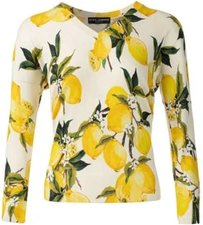Dolce & Gabbana Pre-owned Fabric tops Yellow Dames