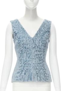 Dolce & Gabbana Pre-owned Pre-owned Fur tops Blauw Dames