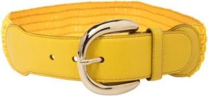 Dolce & Gabbana Pre-owned Pre-owned Leather belts Geel Dames