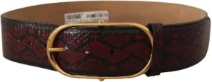 Dolce & Gabbana Pre-owned Pre-owned Leather belts Rood Dames