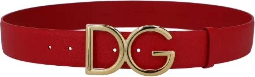 Dolce & Gabbana Pre-owned Leather belts Rood Dames