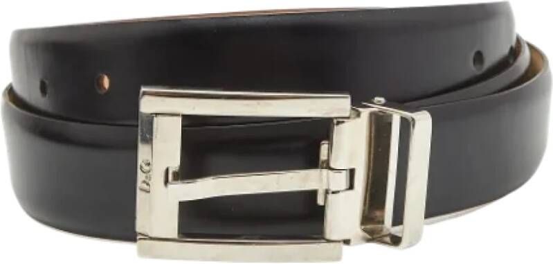 Dolce & Gabbana Pre-owned Leather belts Zwart Dames