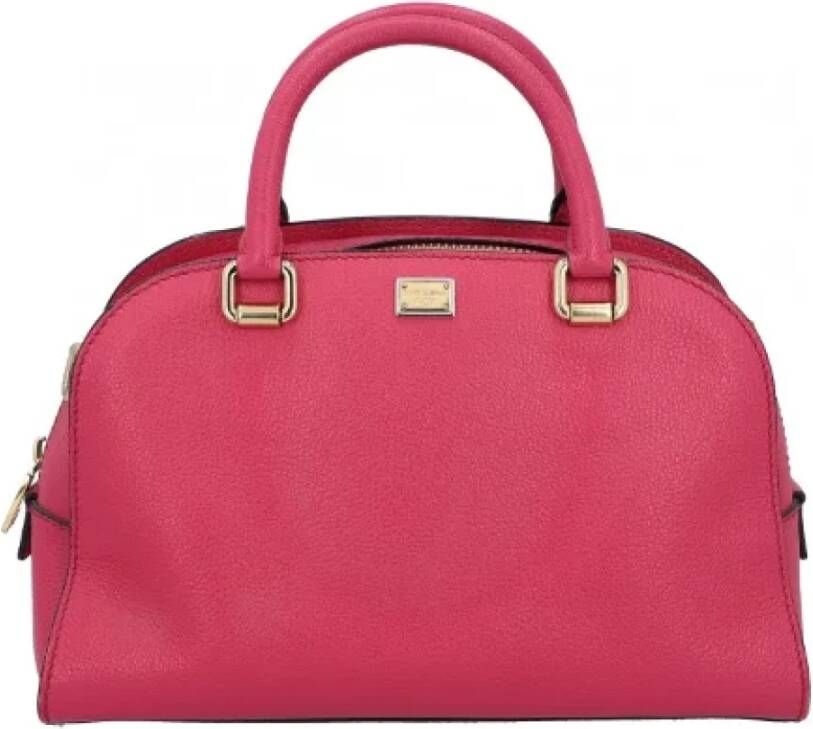 Dolce & Gabbana Pre-owned Leather handbags Roze Dames