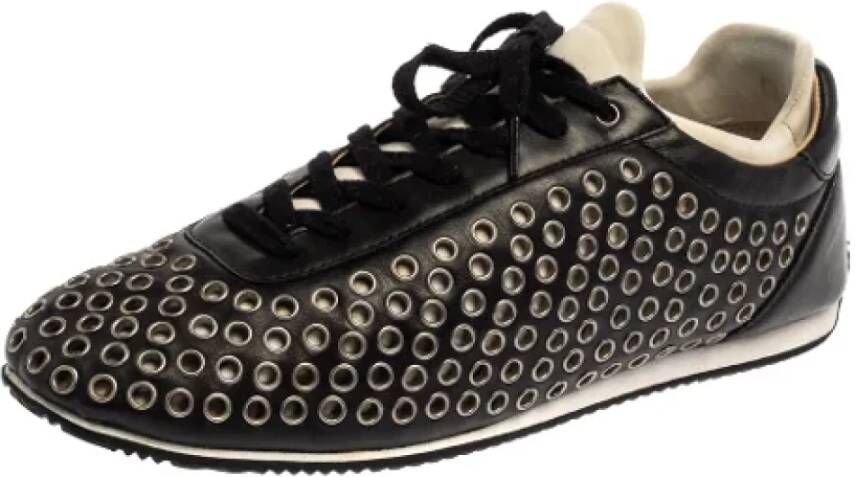 Dolce & Gabbana Pre-owned Leather sneakers Zwart Heren
