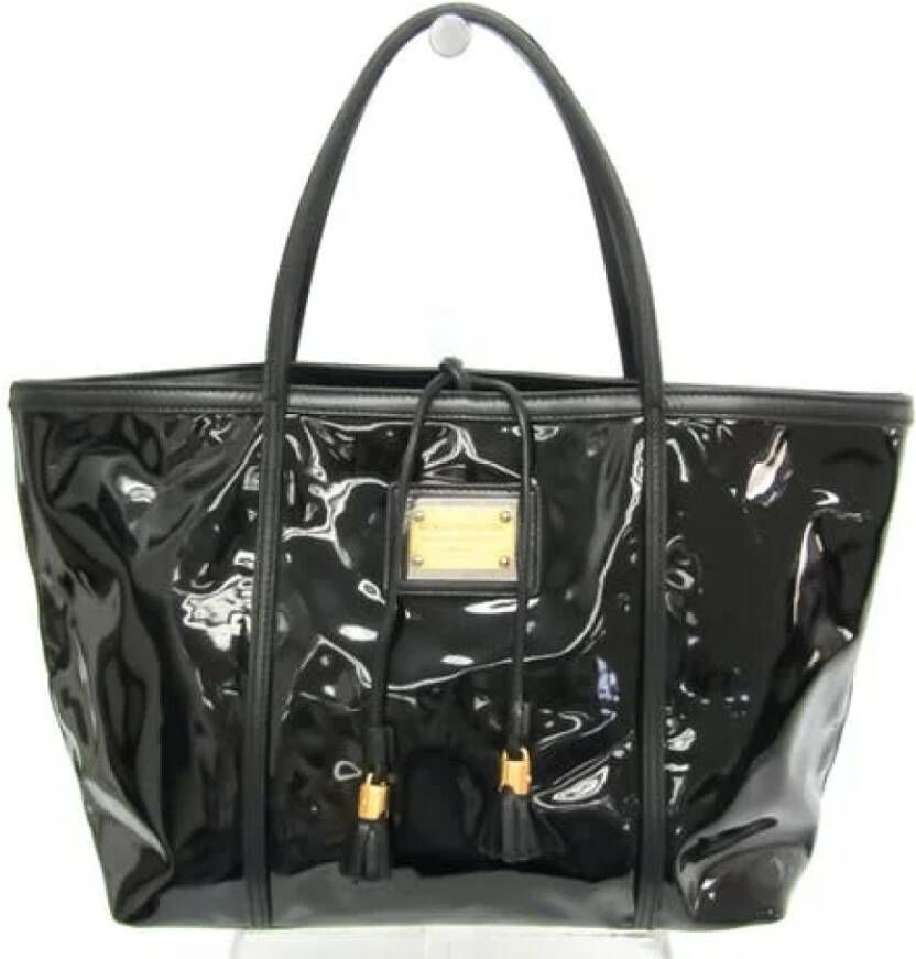 Dolce & Gabbana Pre-owned Pre-owned Leather totes Zwart Dames