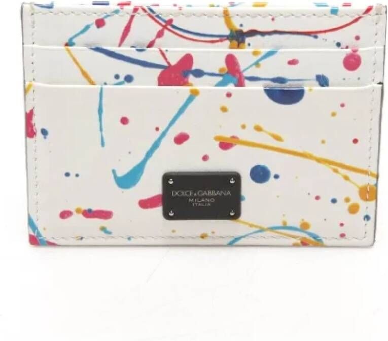 Dolce & Gabbana Pre-owned Pre-owned Leather wallets Wit Dames