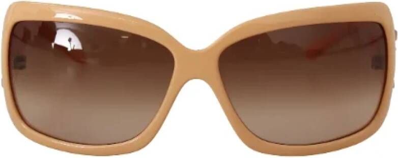Dolce & Gabbana Pre-owned Plastic sunglasses Beige Dames