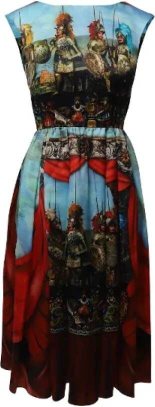 Dolce & Gabbana Pre-owned Pre-owned Silk dresses Blauw Dames