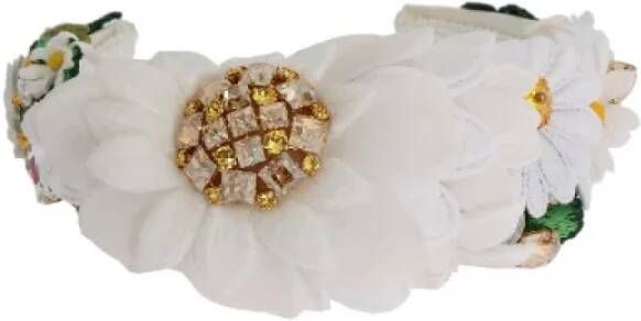 Dolce & Gabbana Pre-owned Silk hair-accessories Wit Dames