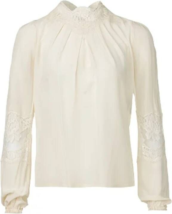 Dolce & Gabbana Pre-owned Silk tops White Dames