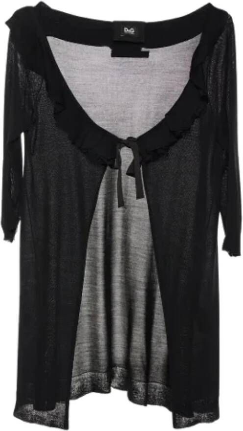 Dolce & Gabbana Pre-owned Silk tops Zwart Dames